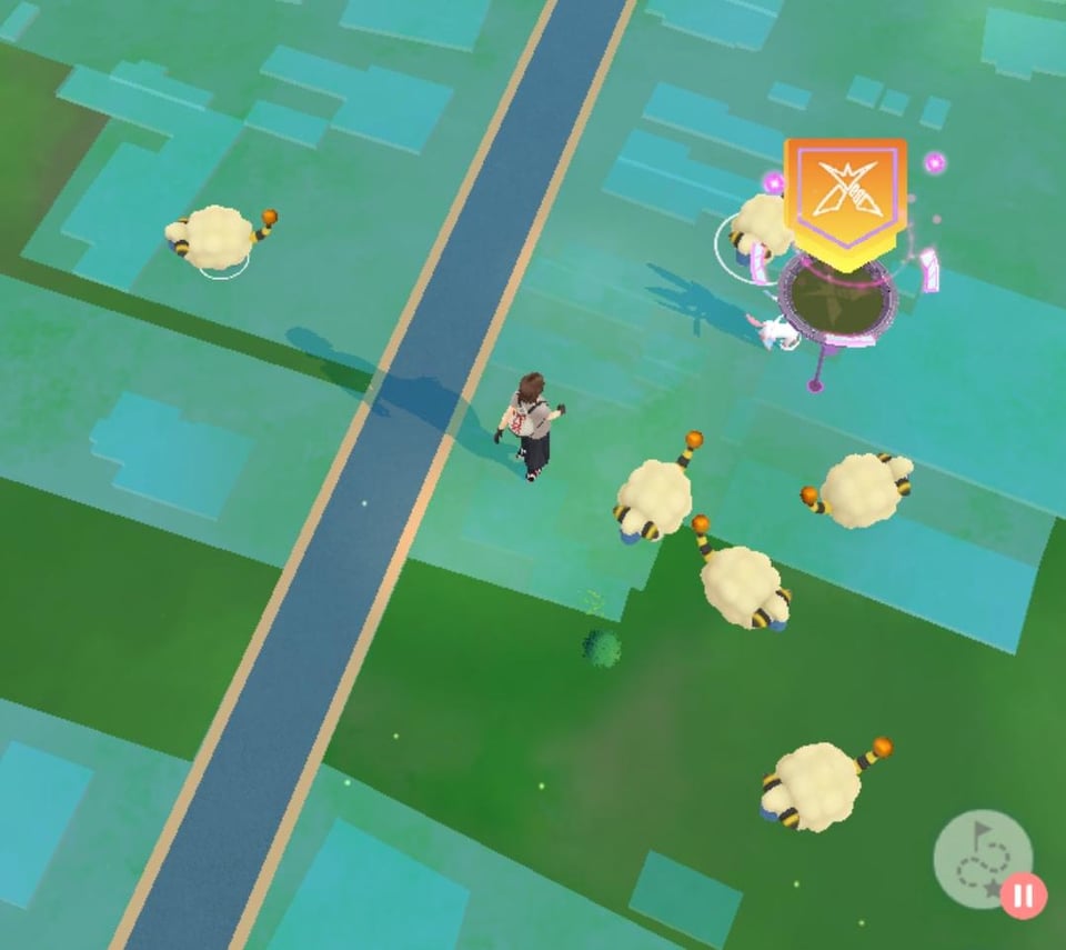 Grandma's sheep came to say hi in-game aswell