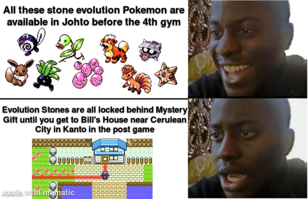 The decision to do this in Gen 2 Gold and Silver was baffling