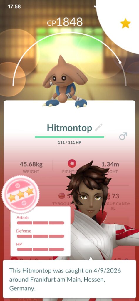 Perfect stars Hitmontop