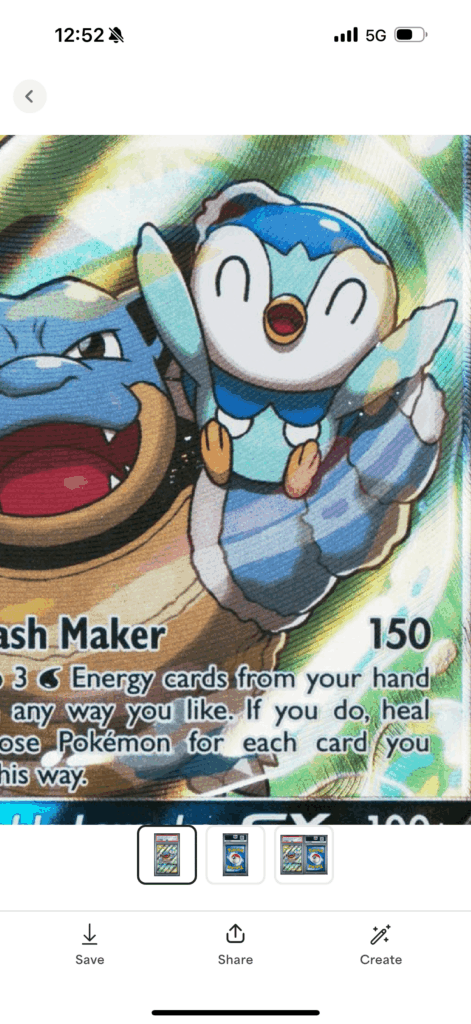 Ink Speckling on Psa10 Card