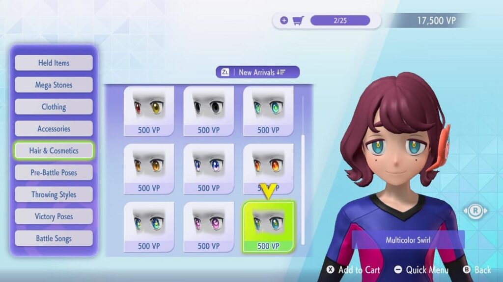 Why did the multicolor swirl eyes change?