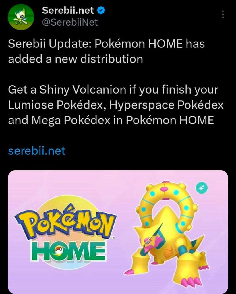 Shiny Volcanion has officially released in the MSG