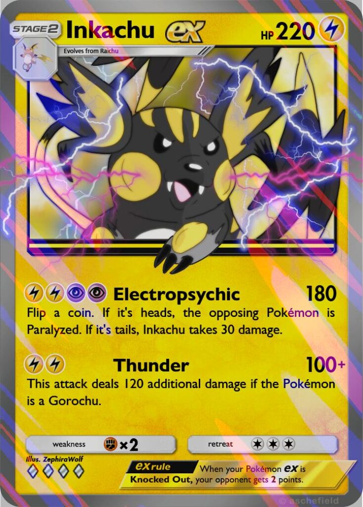 Pokemon Card Custom - Inkachu ex - OC