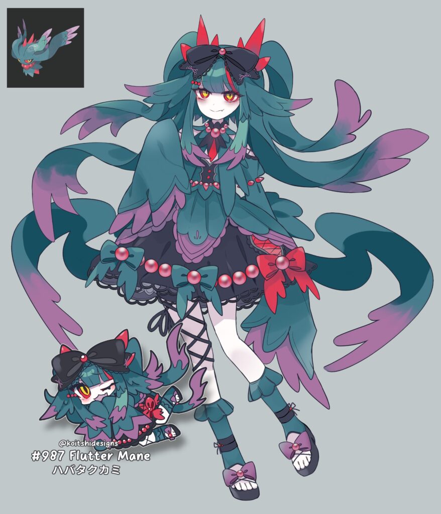 [OC] Flutter Mane Gijinka