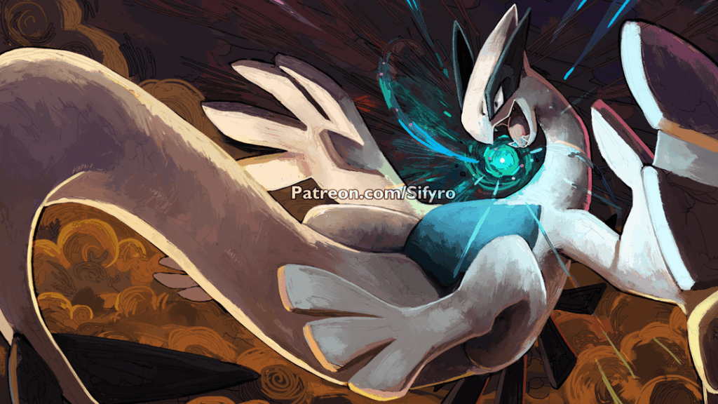 [OC] Sometimes Lugia is my guinea pig to polish my art skills or just to warm up for a bigger pic.