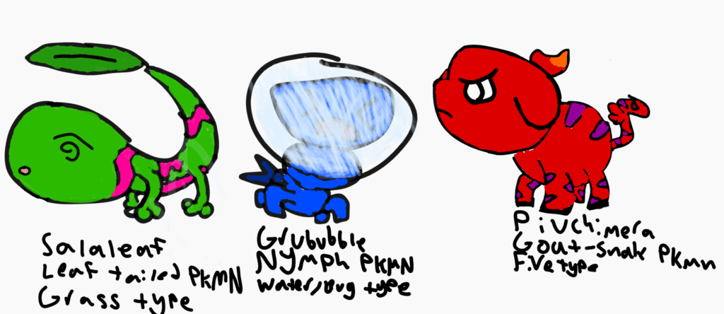 My Fakémon region starters