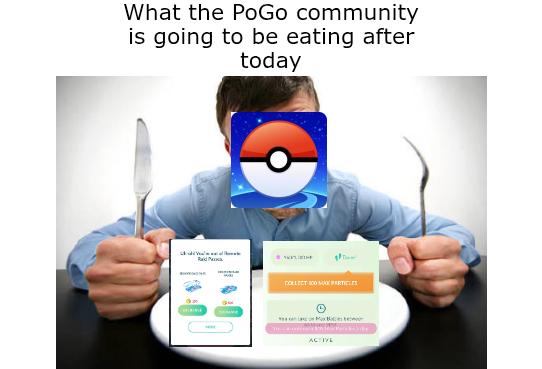 How we are going to be eating these next days