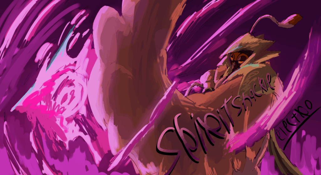 [OC] I love decidueye so i painted him doing spirit shackle in a familiar pose...