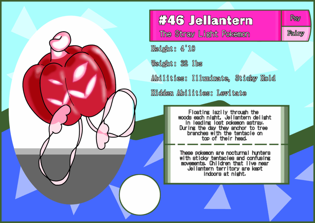 Spooky Sea Gooseberry!!Kadia Dex #046 Jellantern