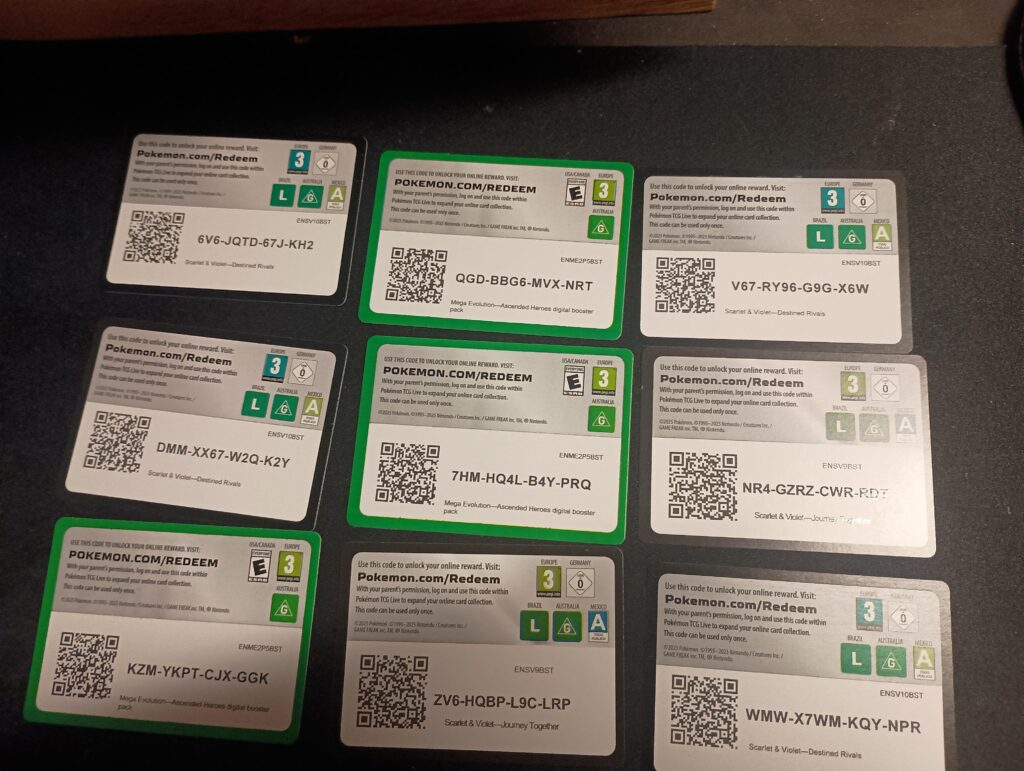 Free code cards- enjoy