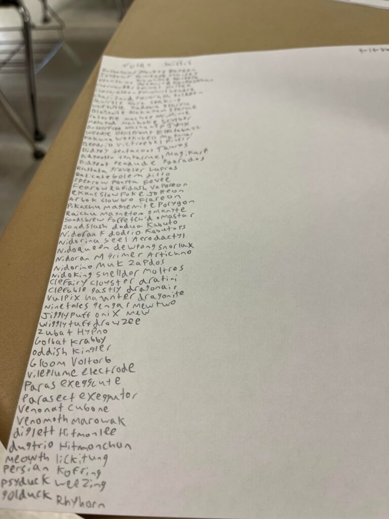 Was bored at downtime for my practice ACT. So I named every Pokemon from Gens 1-4 in dex order.