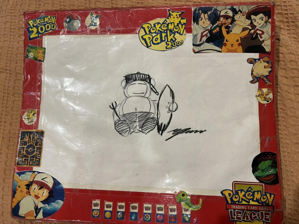 Signed Snorlax Sketch