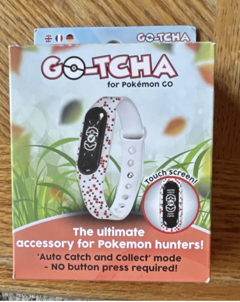 Go-tcha Pokémon GO Wristband Touch Screen Auto Catch Accessory White Red Black
