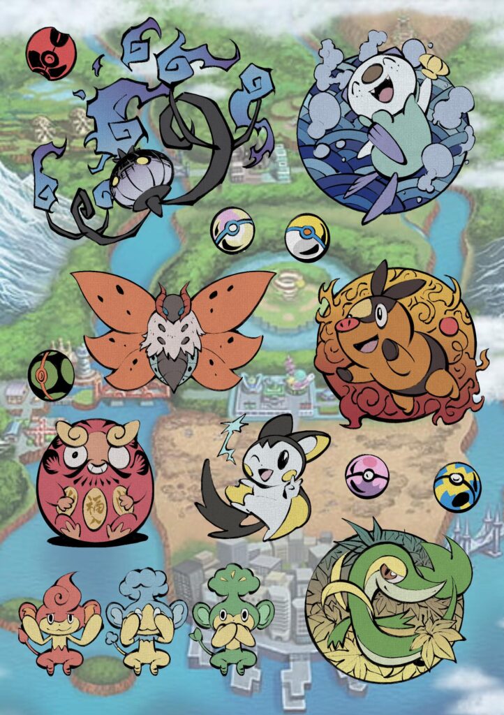 I drew some Pokémon of the 5th gen! What’s your fav one?