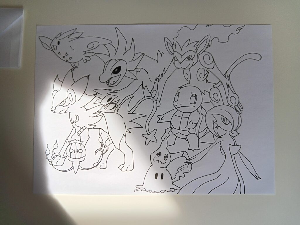 I had the urge to draw Pokémon