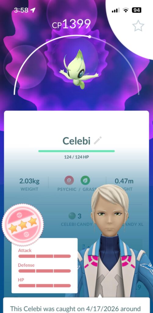 4,491 Pokémon later… my first shundo!