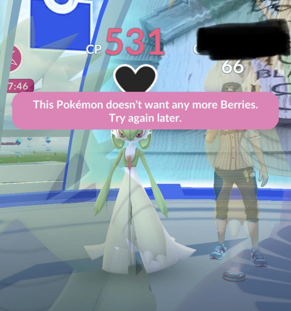 Since when do gym ‘mons reject berries?