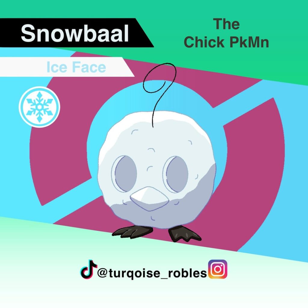 I created a pre evolution for Eiscue (OC)