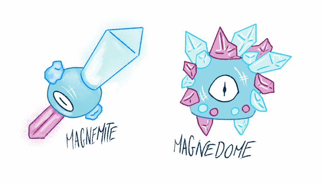 Rock type Magnemite and Magnedome