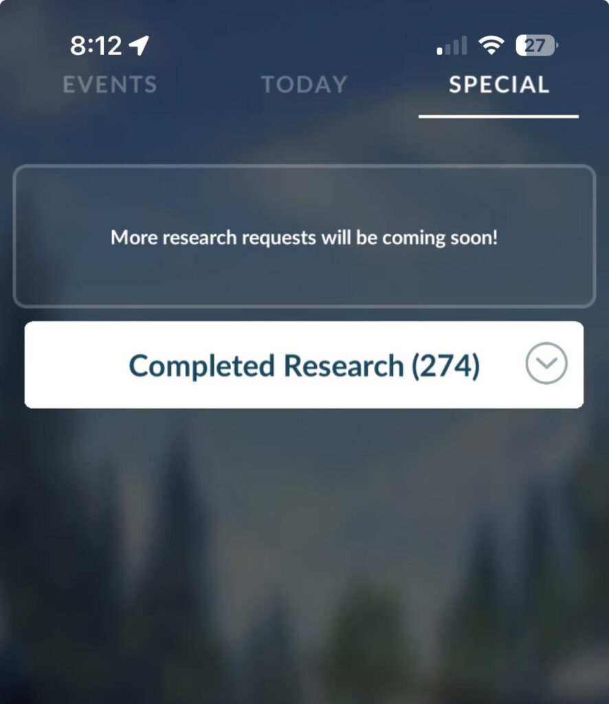 Special Research all done!