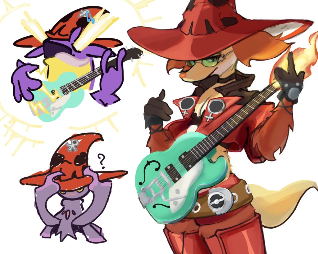 I dressed the Pokémon in i-no's costumes!