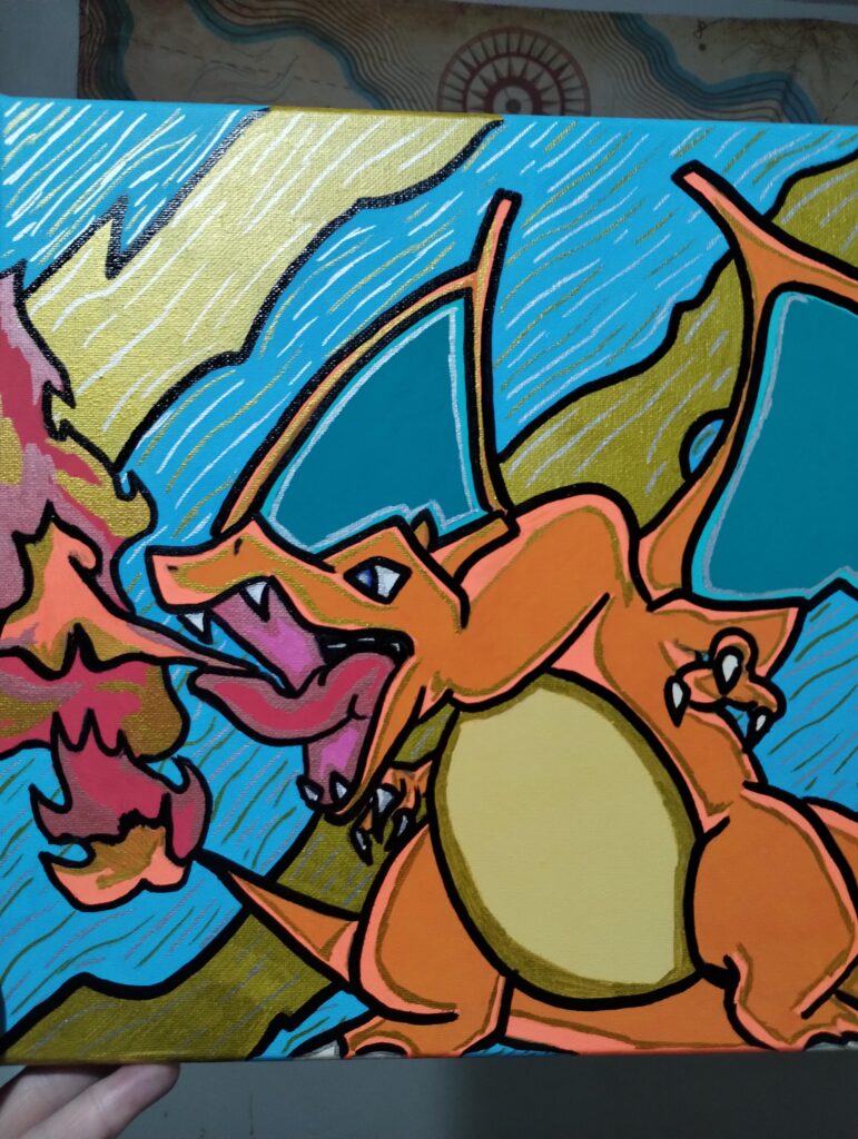 Charizard Painting Done hope you all like it