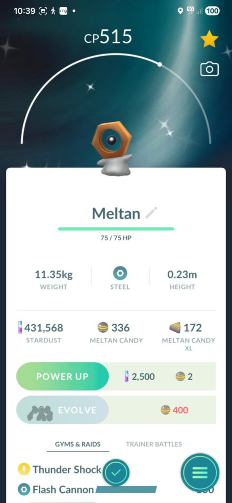 Got shiny Meltan✨️