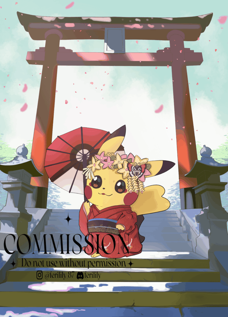 Japanese Pikachu (art by me)