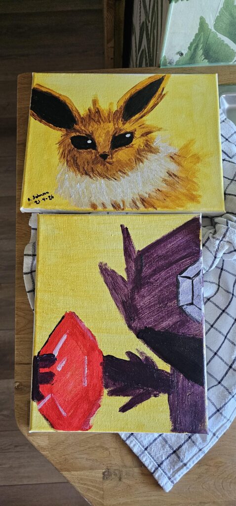 Did a 20 min Sip and Paint. My Sableye feels ashamed