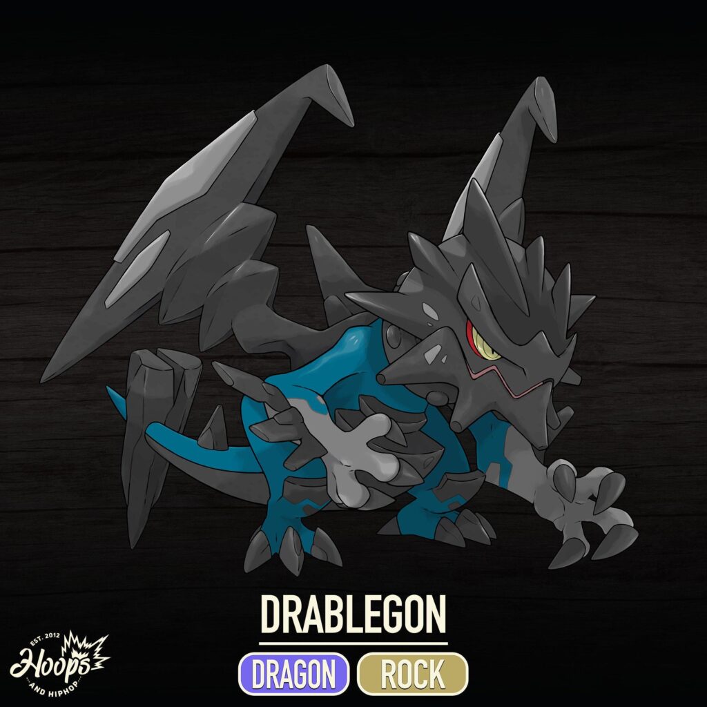 Dragon – Rock Druddigon Evolution (by @HoopsVGM)