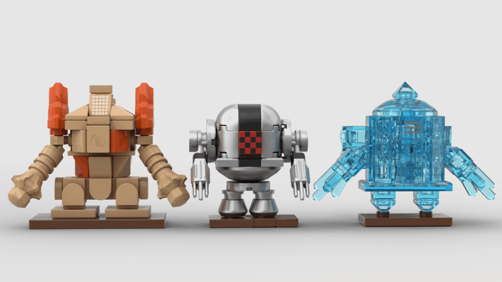 Regirock is done, completing the Regi trio miniature MOC set!