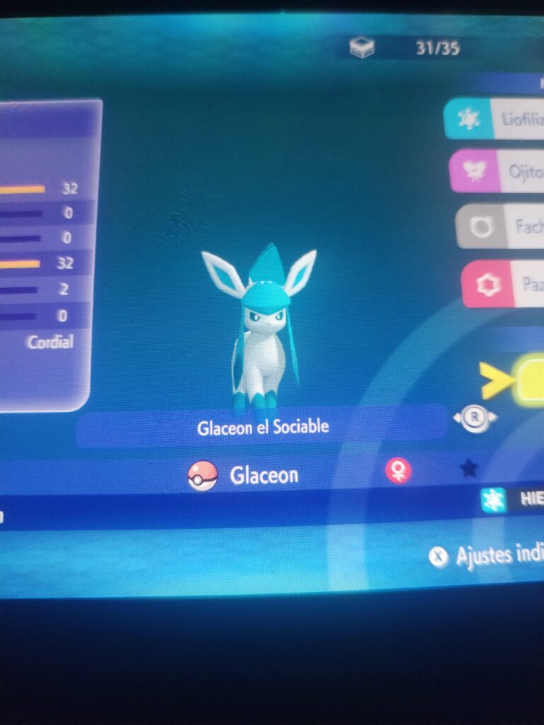 What does "Glaceon the sociable" means?