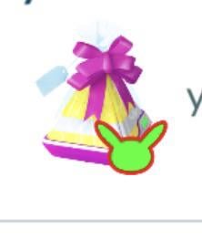 Why is there a green and red Pikachu silhouette on this gift?