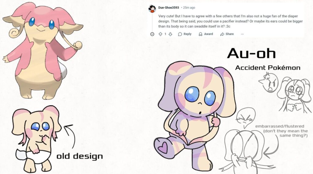 Introducing Au-oh, the Audino pre-evo!