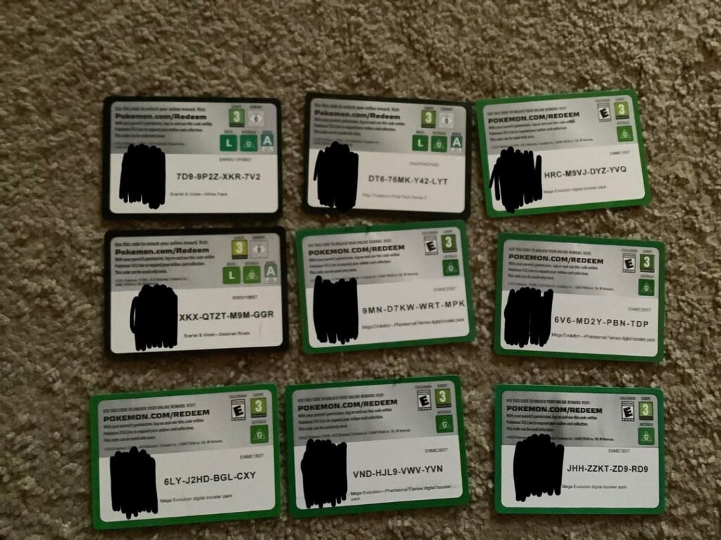 first come first serve online card codes