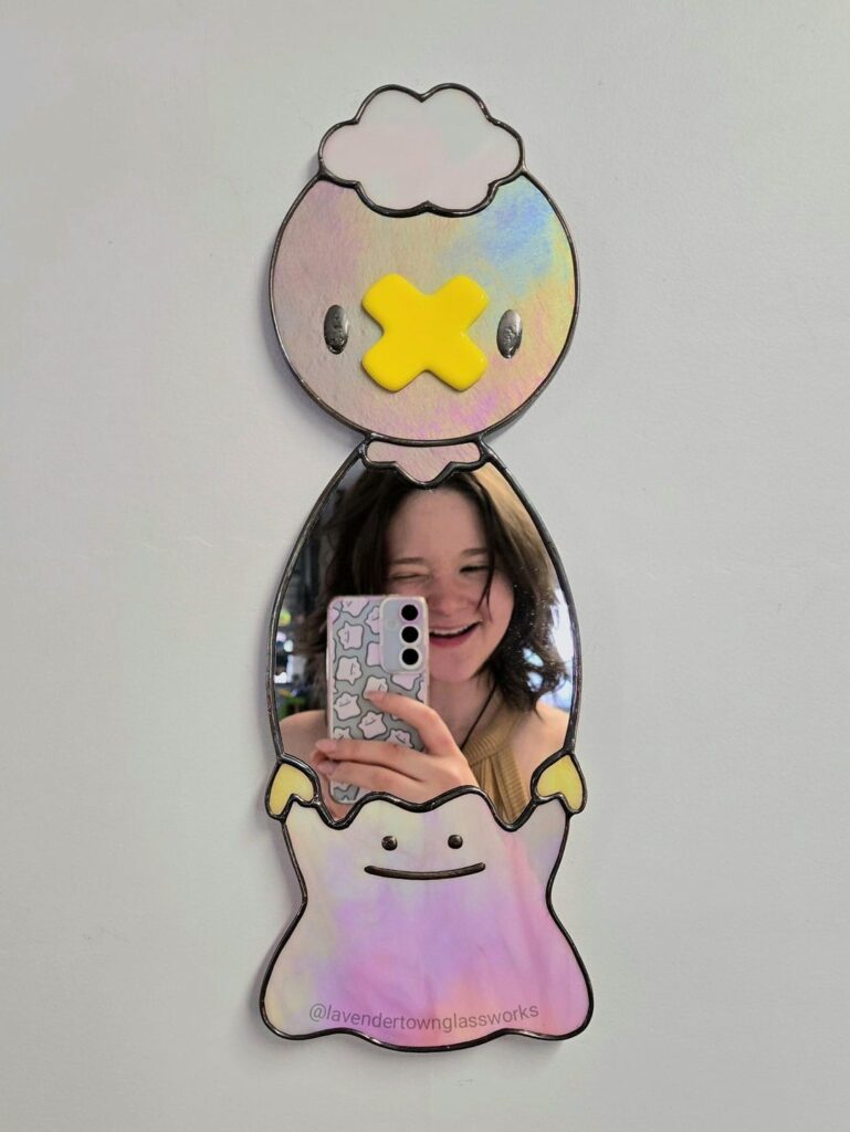I made a Pokopia Drifloon Ditto Mirror!