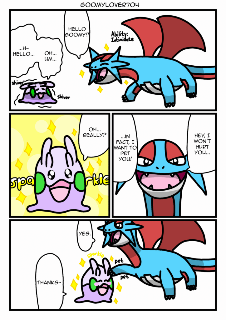 [OC] Salamence befriends Goomy