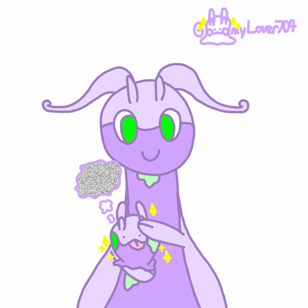 [OC] Goodra petting Goomy