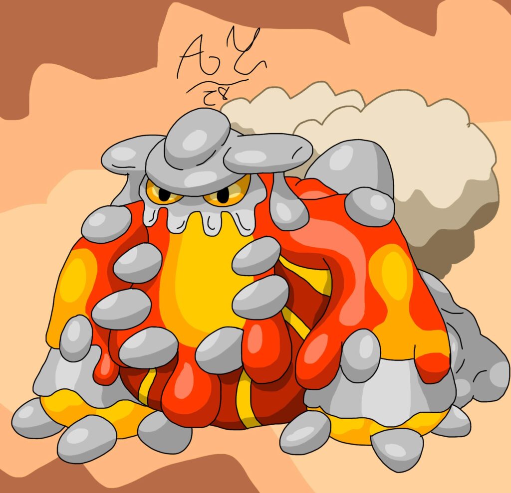I drew Mega Heatram (OC)🔥🔥