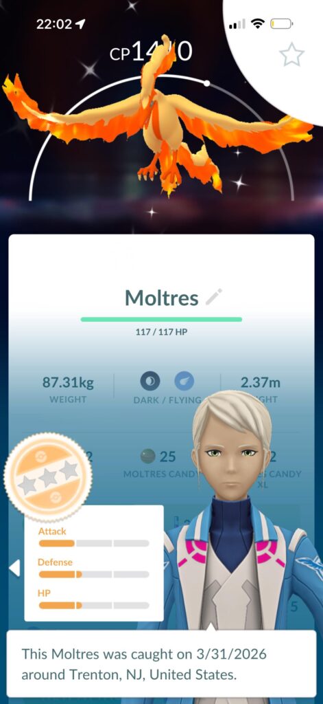 RANDOM Shiny Moltres 0IV