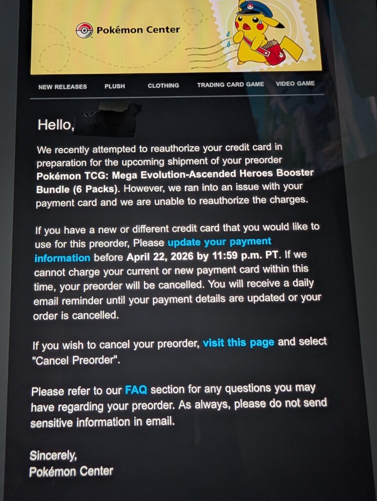 Pokemon center Ascended Heroes booster bundle updates