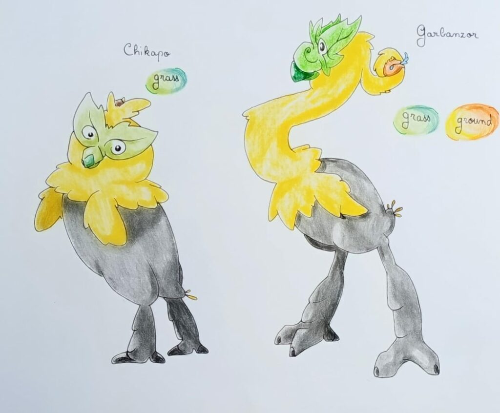 Evolutions inspired by the new starters [OC]