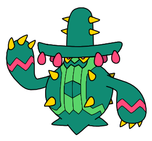 Mariactus, the Singer Pokémon and the evolved form of Maractus!