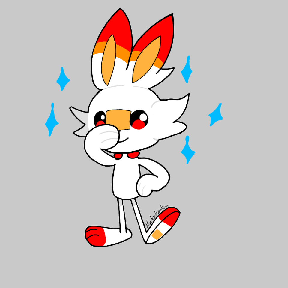 I drew some scorbunny
