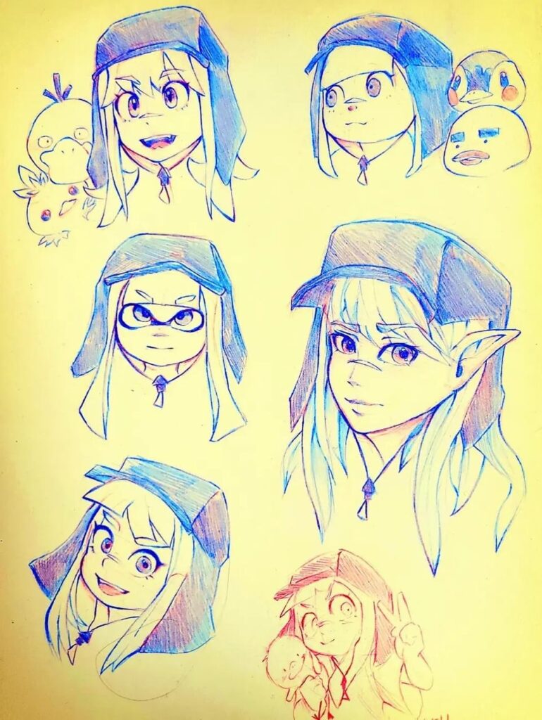 A request piece based on the style of a famous game