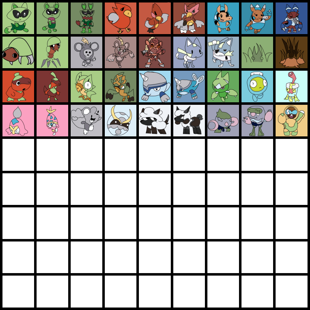 Current dex for my region inspired by South Carolina