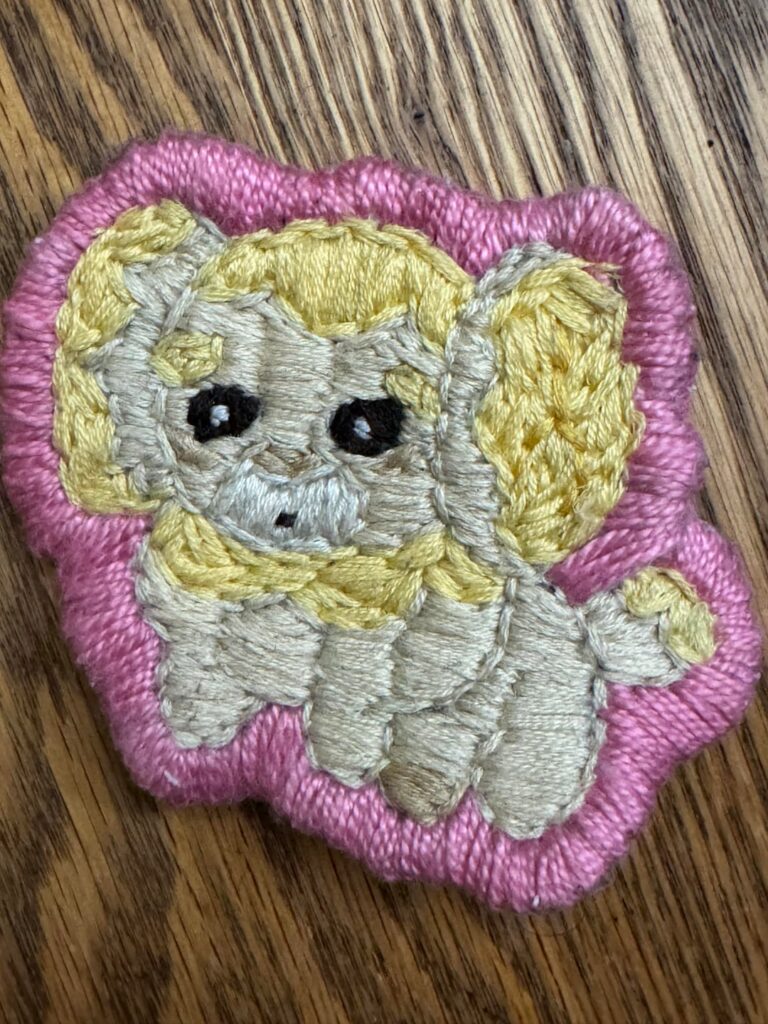 (OC) Embroidered Fidough Patch! 🐶🍞