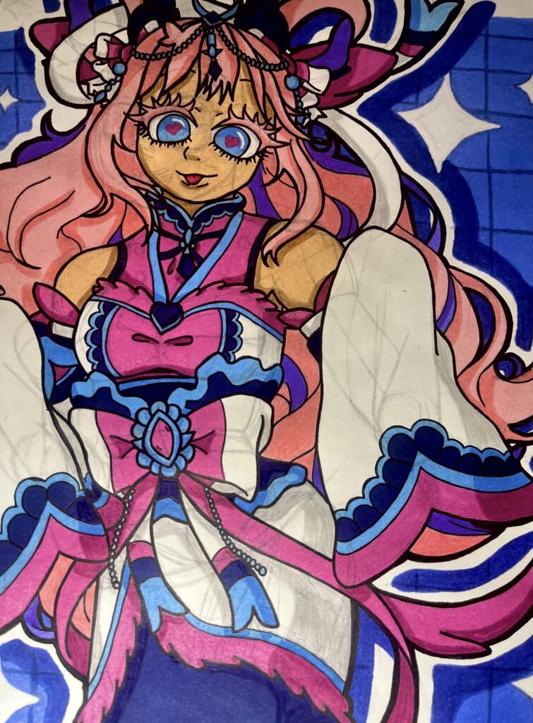 Worked on a Sylveon-inspired character design, feedback appreciated!