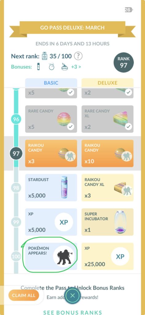 Question about Go pass