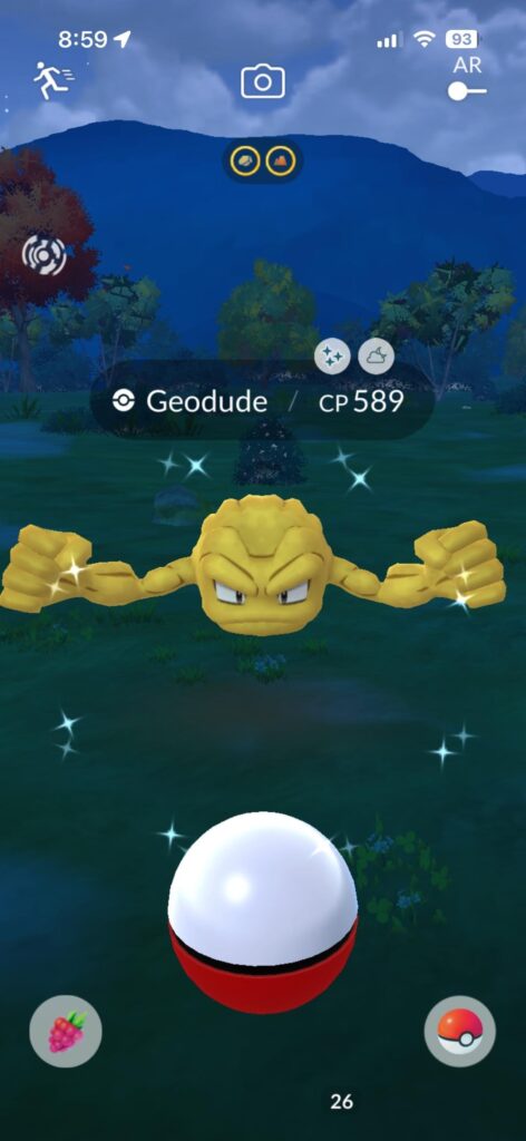 Just caught a shiny Geodudette ✨👸🏻